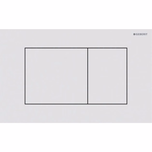 GEBERIT ΠΛΑΚΕΤΑ ΕΝΕΡΓΟΠΟΙΗΣΗΣ SIGMA 40 SQUARE ΑΝΟΞΕΙΔΩΤΗ ΛΕΥΚΟ ΜΑΤ 115.629.JT.1 15.2 x 24.6