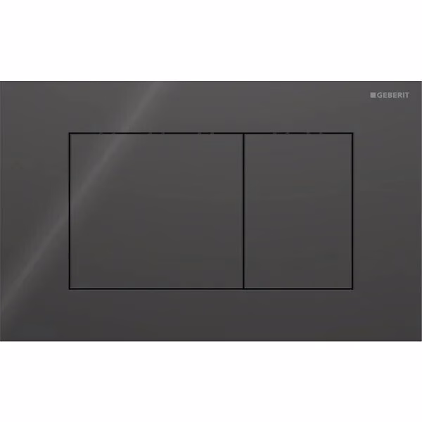 GEBERIT ΠΛΑΚΕΤΑ ΕΝΕΡΓΟΠΟΙΗΣΗΣ SIGMA 40 SQUARE ΓΥΑΛΙΝΗ ΜΑΥΡΗ 115.629.SJ.1 15.2 x 24.6