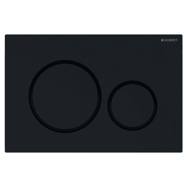GEBERIT ΜΗΧΑΝΙΚΗ ΠΛΑΚΕΤΑ SIGMA 20 ROUND ΜΑΥΡΗ ΓΥΑΛΙΣΤΕΡΗ ΜΕ ΔΑΚΤΥΛΙΟ ΜΑΥΡΟ ΜΑΤ 115.882.DW.1 16.4 x 24.6