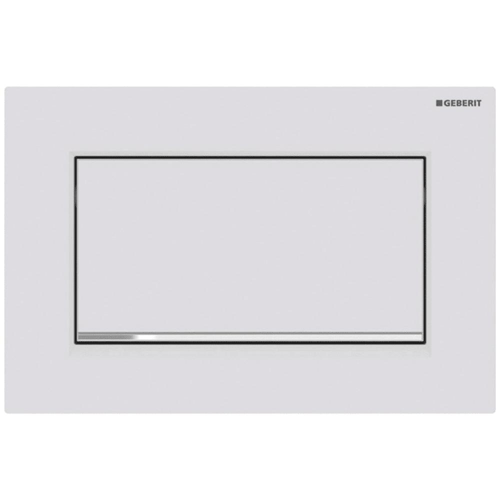 GEBERIT ΜΗΧΑΝΙΚΗ ΠΛΑΚΕΤΑ SIGMA 10 SQUARE ΛΕΥΚΗ ΜΑΤ ΜΕ ΡΙΓΑ ΧΡΩΜΕ ΓΥΑΛΙΣΤΕΡΗ 115.893.JT.1 16.4 x 24.6