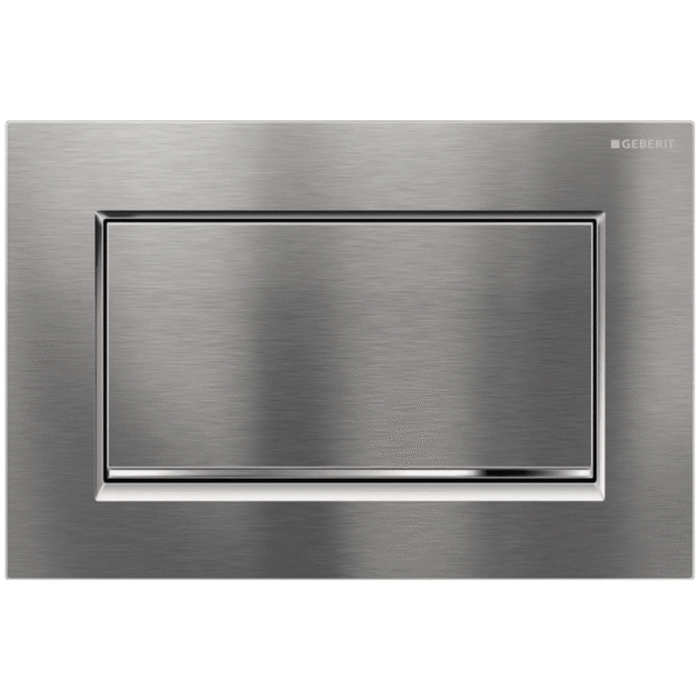 GEBERIT ΜΗΧΑΝΙΚΗ ΠΛΑΚΕΤΑ SIGMA 10 SQUARE ΑΝΟΞΕΙΔΩΤΗ ΜΑΤ ΜΕ ΡΙΓΑ ΧΡΩΜΕ ΓΥΑΛΙΣΤΕΡΗ 115.893.KX.1 16.4 x 24.6
