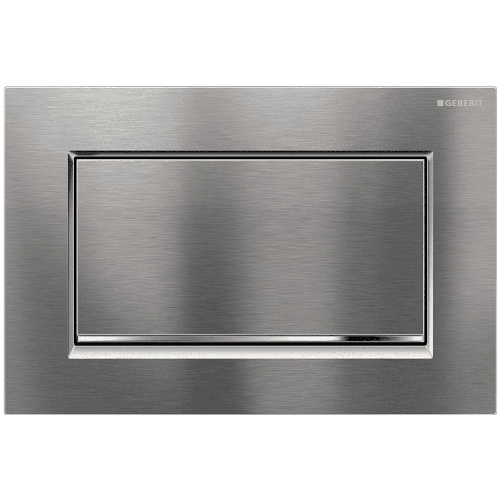 GEBERIT ΜΗΧΑΝΙΚΗ ΠΛΑΚΕΤΑ SIGMA 10 SQUARE ΑΝΟΞΕΙΔΩΤΗ ΜΑΤ ΜΕ ΡΙΓΑ ΧΡΩΜΕ ΓΥΑΛΙΣΤΕΡΗ 115.893.KX.1 16.4 x 24.6