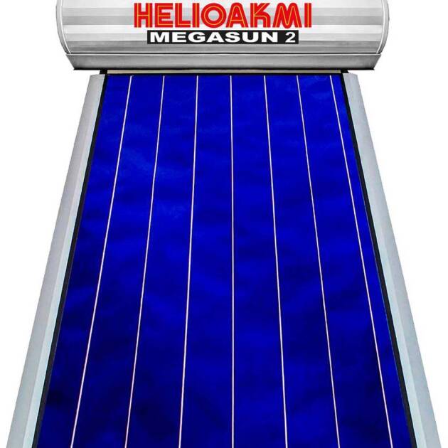 HELIOAKMI MEGASUN 2 ΗΛΙΑΚΟΣ ΘΕΡΜΟΣΙΦΩΝΑΣ 160 ΛΙΤΡΩΝ ΤΡΙΠΛΗΣ ΕΝΕΡΓΕΙΑΣ ΓΙΑ ΑΝΤΛΙΑ ΘΕΡΜΟΤΗΤΑΣ ΜΕ 2.1 τ.μ. ΣΥΛΛΕΚΤΗ