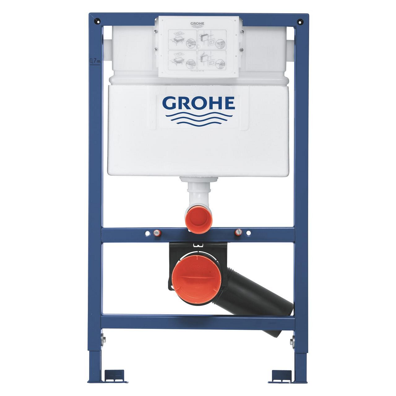 GROHE ΕΝΤΟΙΧΙΖΟΜΕΝΟ ΚΑΖΑΝΑΚΙ ΓΥΨΟΣΑΝΙΔΑΣ RAPID SL ΓΙΑ ΚΡΕΜΑΣΤΗ ΛΕΚΑΝΗ 38526000 - Image 2