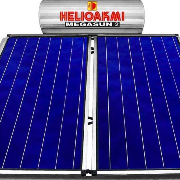 HELIOAKMI MEGASUN 2 ΗΛΙΑΚΟΣ ΘΕΡΜΟΣΙΦΩΝΑΣ 200Lt/4,2m2 ΤΡΙΠΛΗΣ ΕΝΕΡΓΕΙΑΣ ΓΙΑ ΑΝΤΛΙΑ ΘΕΡΜΟΤΗΤΑΣ