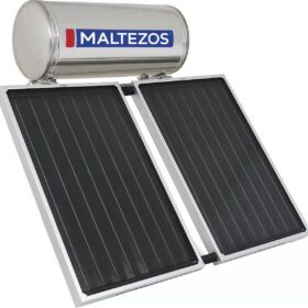 Maltezos MALT H SAC Ηλιακός Θερμοσίφωνας 200 λίτρων Inox Διπλής Ενέργειας με 1,35 Χ2τ.μ. 2,7 τ.μ Συλλέκτη Ανοξειδωτ.Κεραμοσκεπης 21.10.104