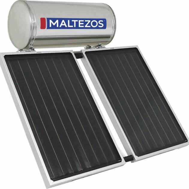 ΜΑΛΤΕΖΟΣ ΗΛΙΑΚΟΣ ΘΕΡΜΟΣΙΦΩΝΑΣ 160Lt / 2,7m2 2 SAC (90 x 150) INOX ΤΡΙΠΛΗΣ ΕΝΕΡΓΕΙΑΣ ΚΕΡΑΜΟΣΚΕΠΗΣ