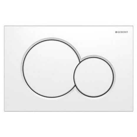 GEBERIT ΜΗΧΑΝΙΚΗ ΠΛΑΚΕΤΑ SIGMA 01 ROUND ΛΕΥΚΗ ΓΥΑΛΙΣΤΕΡΗ 115.770.11.5 16.4 x 24.6