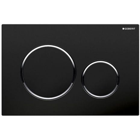 GEBERIT ΜΗΧΑΝΙΚΗ ΠΛΑΚΕΤΑ SIGMA 20 ROUND ΜΑΥΡΗ ΓΥΑΛΙΣΤΕΡΗ ΜΕ ΔΑΚΤΥΛΙΟ ΧΡΩΜΕ ΓΥΑΛΙΣΤΕΡΟ 115.882.KM.1 16.4 x 24.6