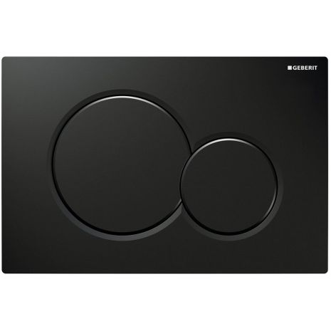 GEBERIT ΜΗΧΑΝΙΚΗ ΠΛΑΚΕΤΑ SIGMA 01 ROUND ΜΑΥΡΗ ΓΥΑΛΙΣΤΕΡΗ 115.770.DW.5 16.4 x 24.6