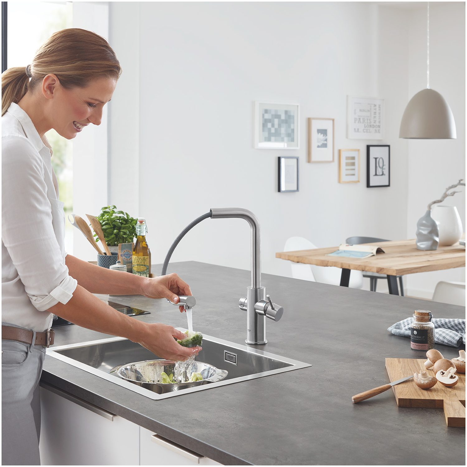 GROHE ΜΠΑΤΑΡΙΑ ΝΕΡΟΧΥΤΗ GROHE BLUE HOME ΜΕ ΦΙΛΤΡΟ ΝΕΡΟΥ 31539DC0 SUPERSTEEL - Image 3