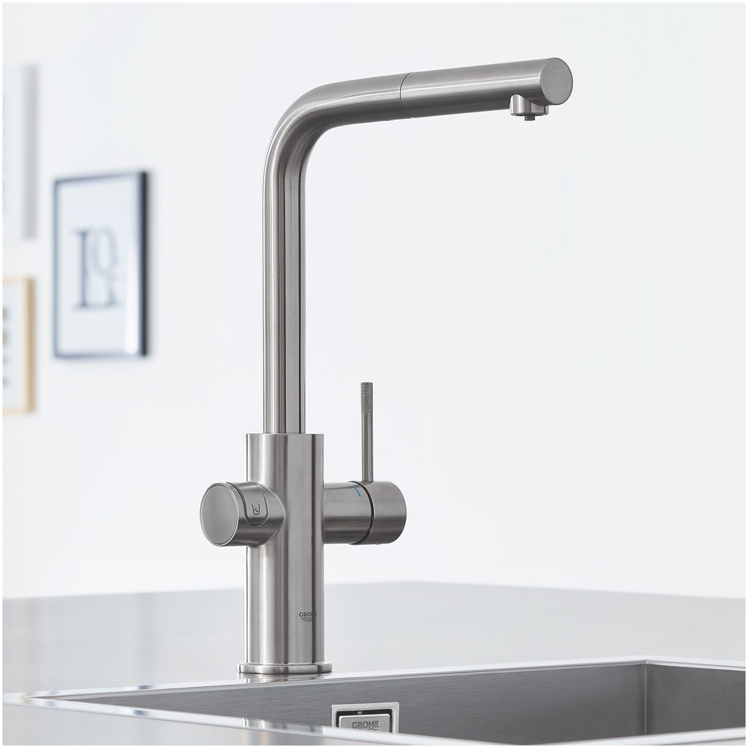 GROHE ΜΠΑΤΑΡΙΑ ΝΕΡΟΧΥΤΗ GROHE BLUE HOME ΜΕ ΦΙΛΤΡΟ ΝΕΡΟΥ 31539DC0 SUPERSTEEL - Image 4