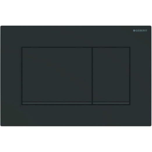 GEBERIT ΜΗΧΑΝΙΚΗ ΠΛΑΚΕΤΑ SIGMA 20 SQUARE ΜΑΥΡΗ ΜΑΤ ΜΕ ΡΙΓΑ ΜΑΥΡΗ ΓΥΑΛΙΣΤΕΡΗ 115.883.16.1 16.4 x 24.6