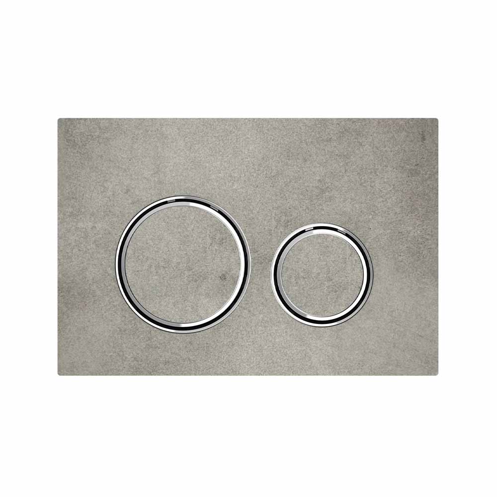 GEBERIT ΜΗΧΑΝΙΚΗ ΠΛΑΚΕΤΑ SIGMA 50 ROUND ΧΡΩΜΑ ΤΣΙΜΕΝΤΟΥ ΜΕ ΔΑΚΤΥΛΙΟ ΧΡΩΜΕ ΓΥΑΛΙΣΤΕΡΟ 115.884.JV.1 16.4 x 24.6