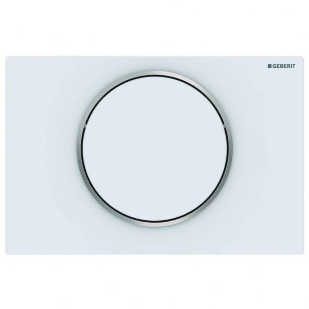 GEBERIT ΜΗΧΑΝΙΚΗ ΠΛΑΚΕΤΑ SIGMA 10 ROUND ΛΕΥΚΟ ΜΑΤ ΜΕ ΔΑΚΤΥΛΙΟ ΧΡΩΜΕ ΓΥΑΛΙΣΤΕΡΟ 115.758.JT.5 16.4 x 24.6