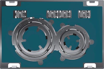 GEBERIT ΜΗΧΑΝΙΚΗ ΠΛΑΚΕΤΑ SIGMA 50 ROUND ΜΕ ΔΑΚΤΥΛΙΟ ΧΡΩΜΕ ΓΥΑΛΙΣΤΕΡΟ 115.884.00.1 (Εφαρμογή πλακιδίων) 16.4 x 24.6